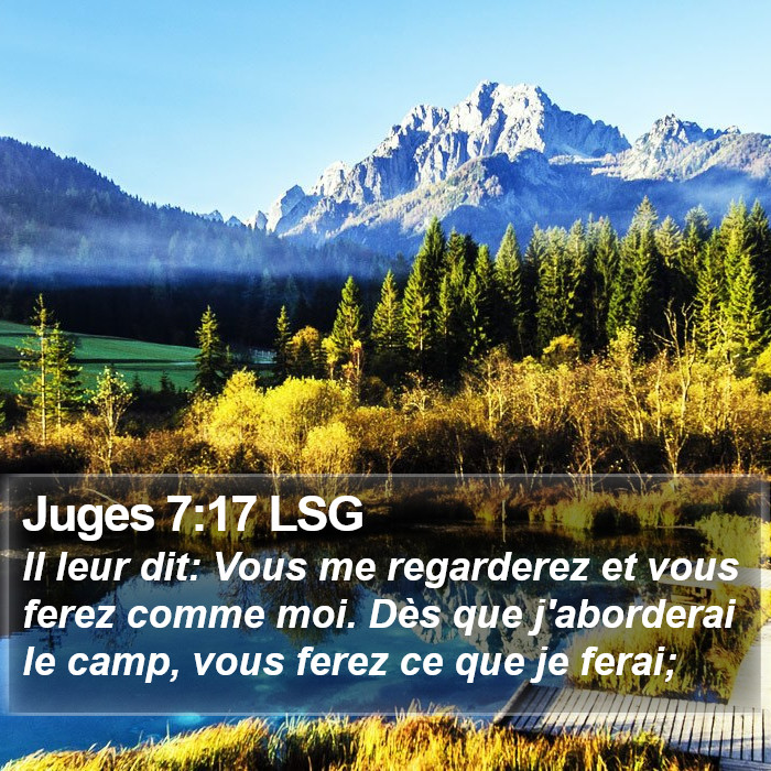 Juges 7:17 LSG Bible Study