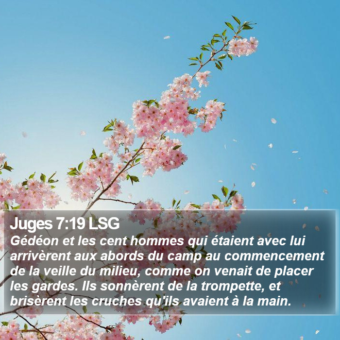 Juges 7:19 LSG Bible Study