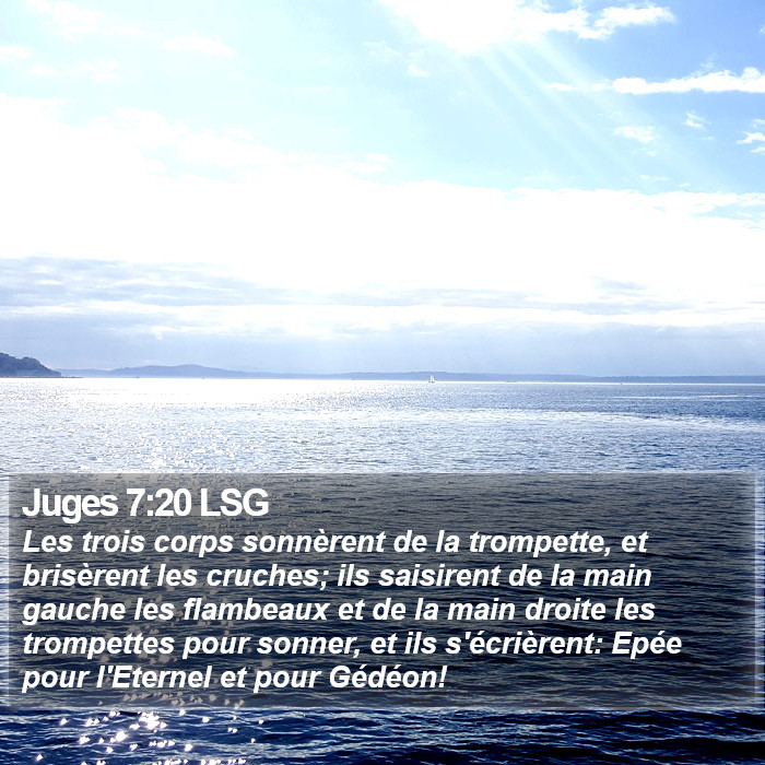 Juges 7:20 LSG Bible Study