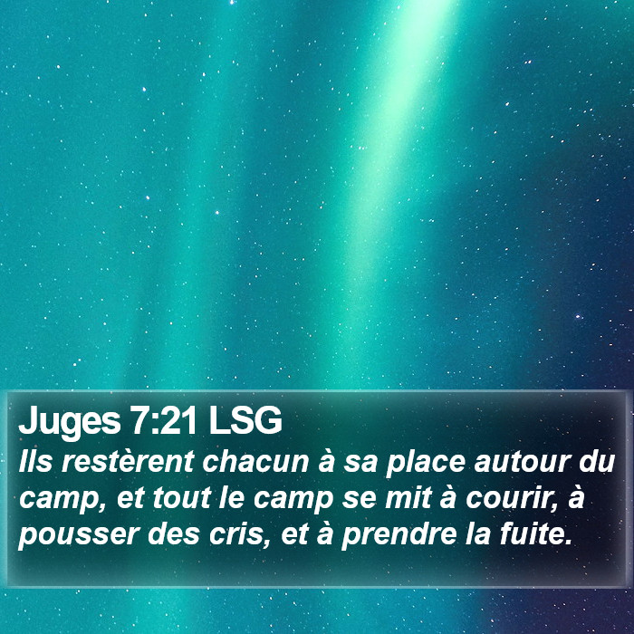 Juges 7:21 LSG Bible Study