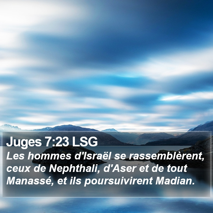 Juges 7:23 LSG Bible Study