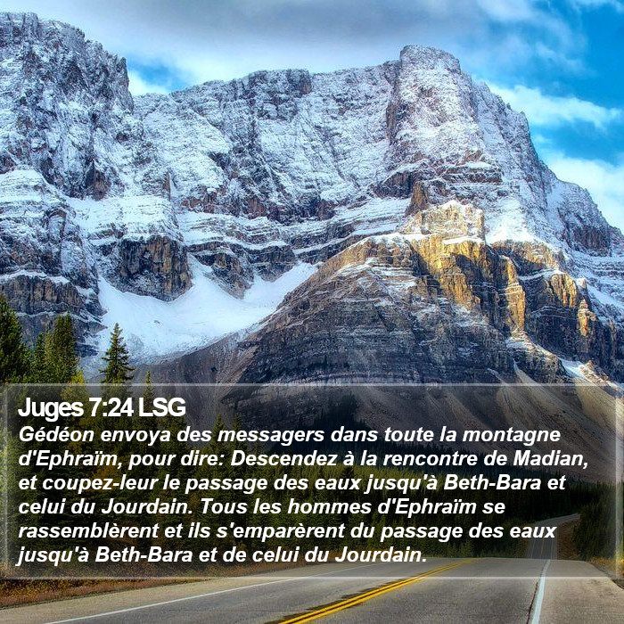 Juges 7:24 LSG Bible Study
