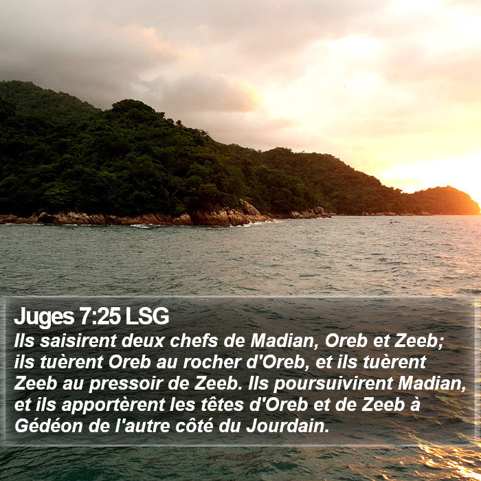 Juges 7:25 LSG Bible Study