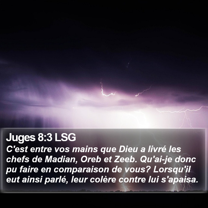 Juges 8:3 LSG Bible Study