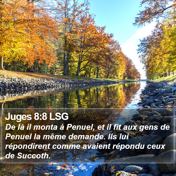 Juges 8:8 LSG Bible Study