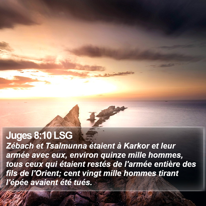 Juges 8:10 LSG Bible Study