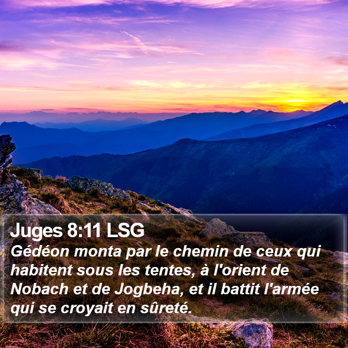 Juges 8:11 LSG Bible Study
