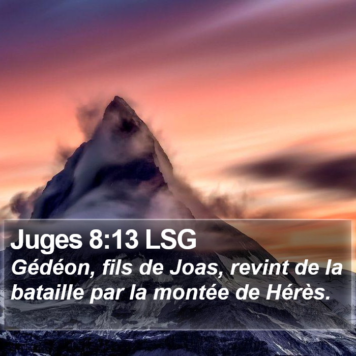 Juges 8:13 LSG Bible Study