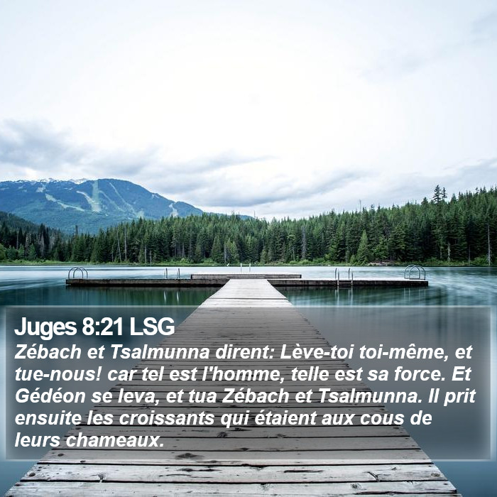 Juges 8:21 LSG Bible Study