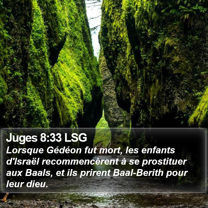 Juges 8:33 LSG Bible Study