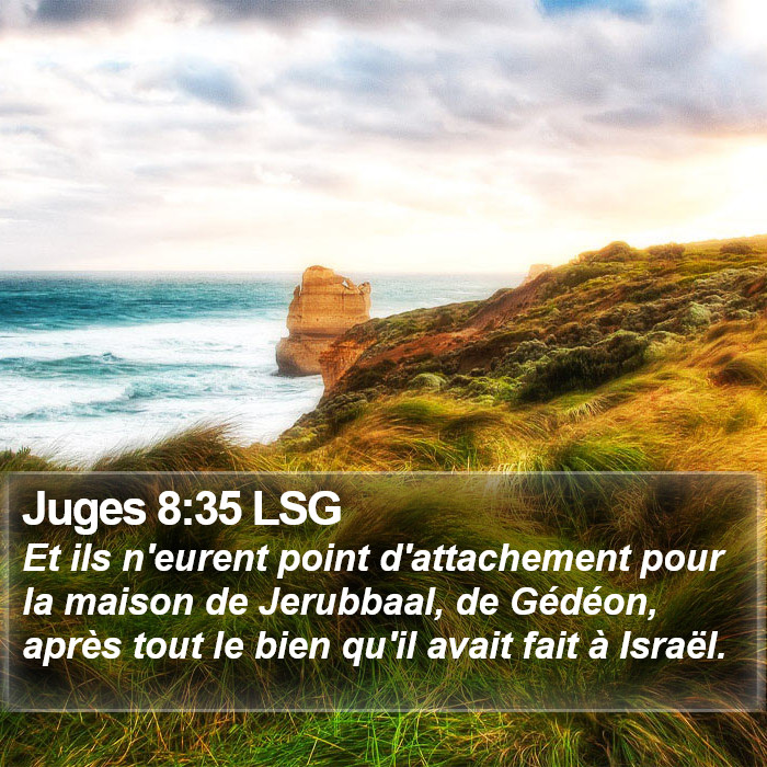 Juges 8:35 LSG Bible Study
