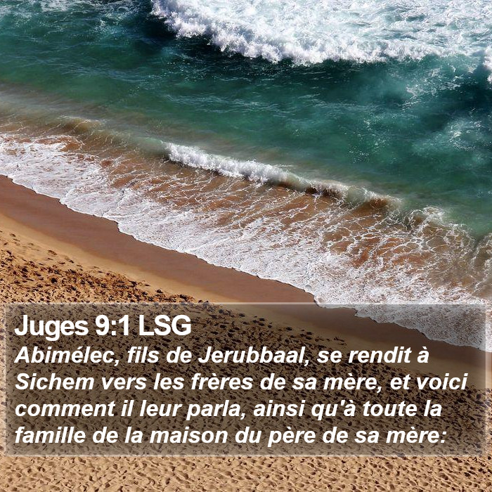 Juges 9:1 LSG Bible Study