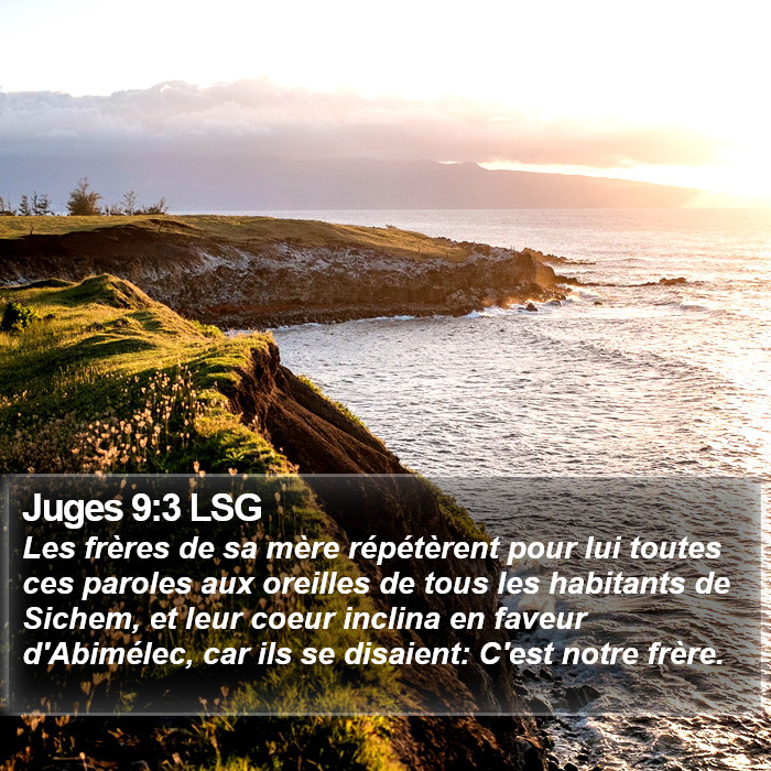 Juges 9:3 LSG Bible Study