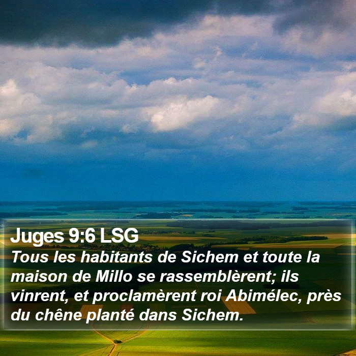 Juges 9:6 LSG Bible Study