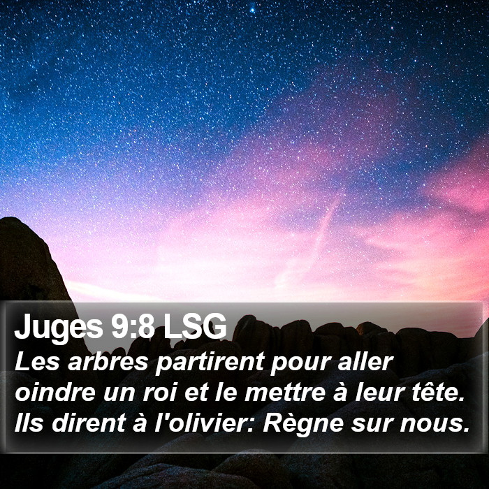 Juges 9:8 LSG Bible Study