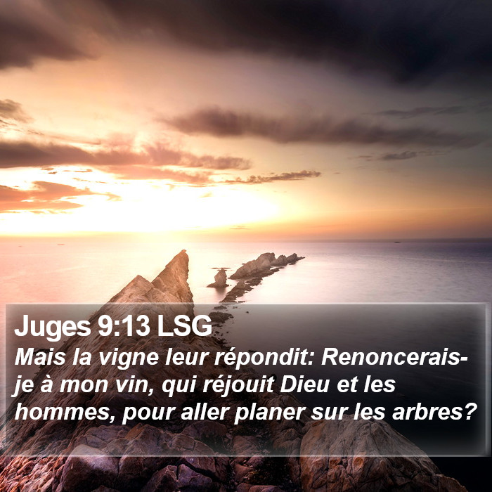 Juges 9:13 LSG Bible Study