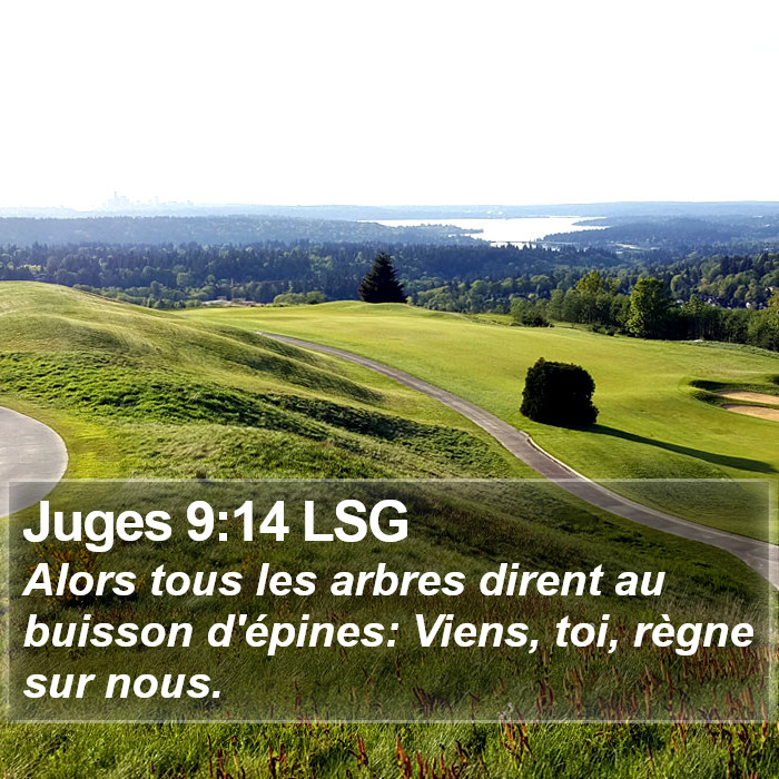 Juges 9:14 LSG Bible Study