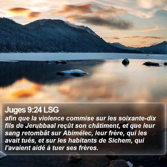 Juges 9:24 LSG Bible Study
