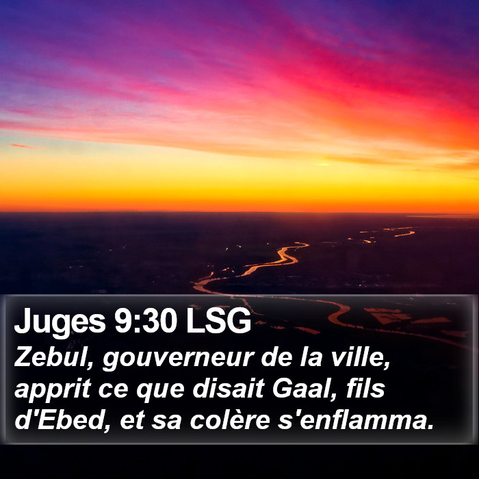 Juges 9:30 LSG Bible Study