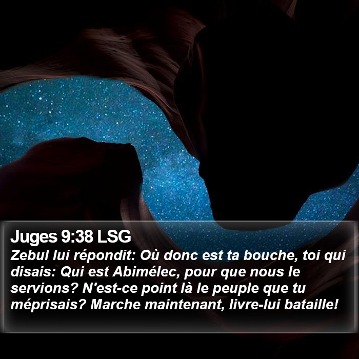 Juges 9:38 LSG Bible Study