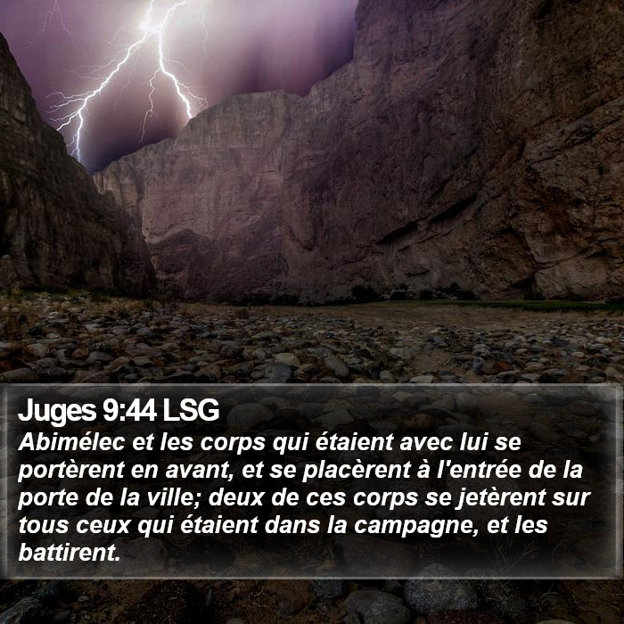 Juges 9:44 LSG Bible Study