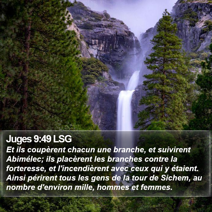 Juges 9:49 LSG Bible Study