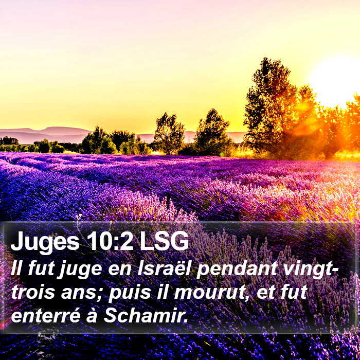 Juges 10:2 LSG Bible Study