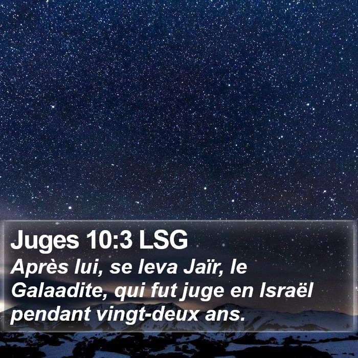 Juges 10:3 LSG Bible Study