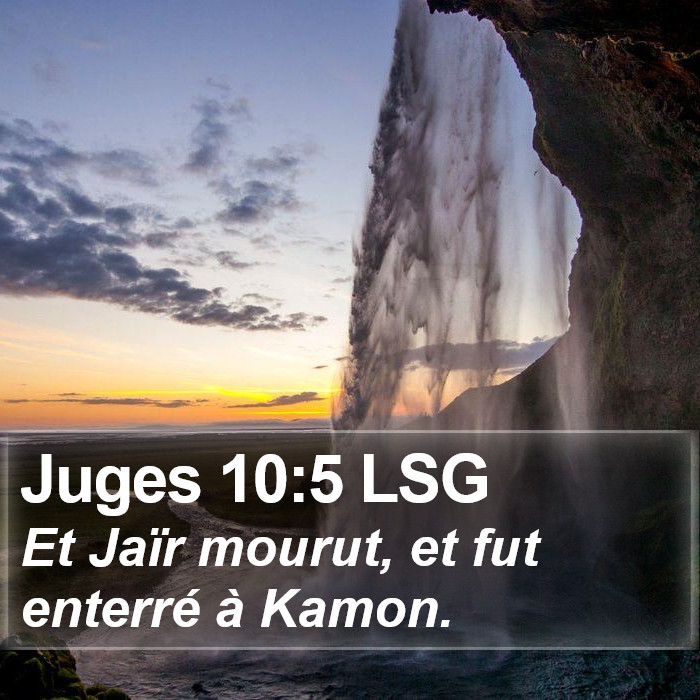 Juges 10:5 LSG Bible Study