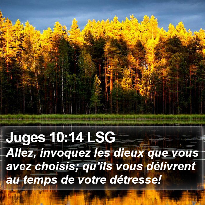 Juges 10:14 LSG Bible Study