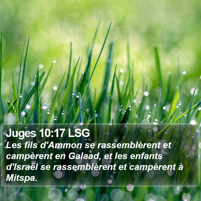 Juges 10:17 LSG Bible Study