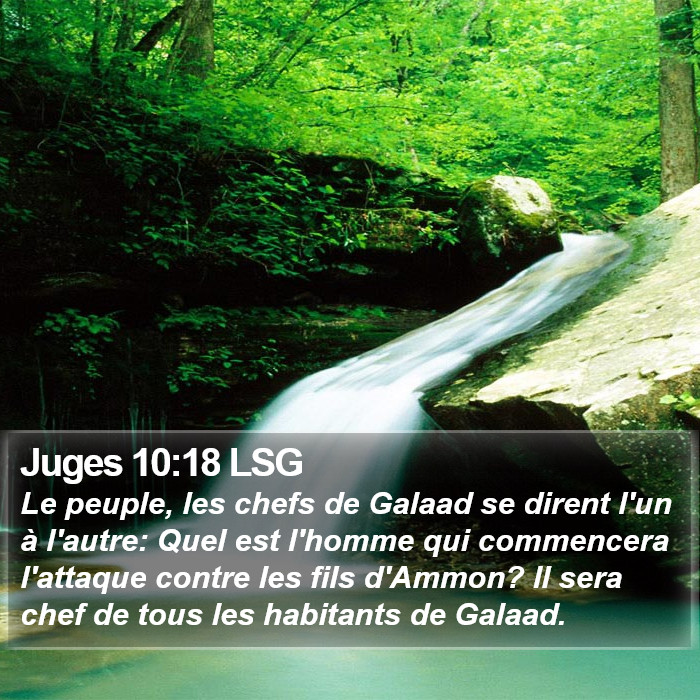 Juges 10:18 LSG Bible Study