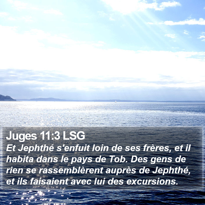 Juges 11:3 LSG Bible Study