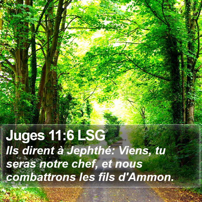 Juges 11:6 LSG Bible Study