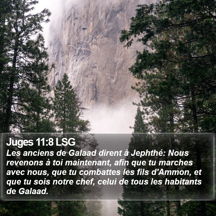 Juges 11:8 LSG Bible Study