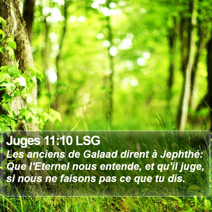 Juges 11:10 LSG Bible Study