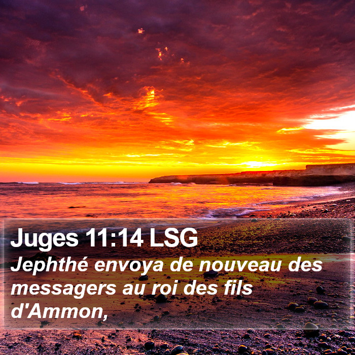 Juges 11:14 LSG Bible Study