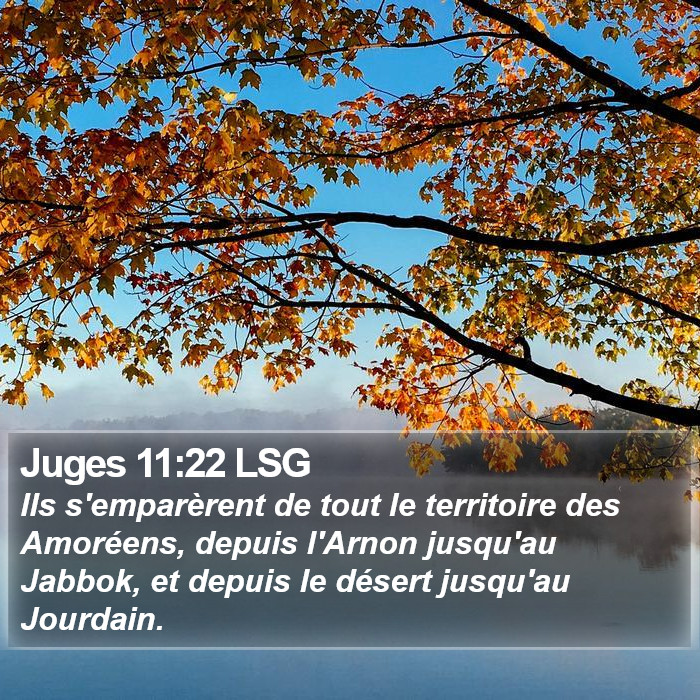 Juges 11:22 LSG Bible Study