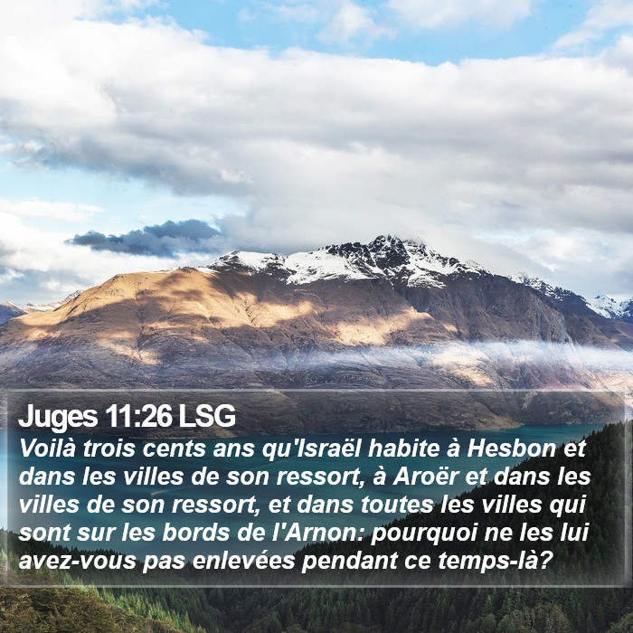 Juges 11:26 LSG Bible Study