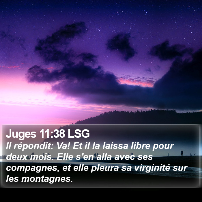 Juges 11:38 LSG Bible Study