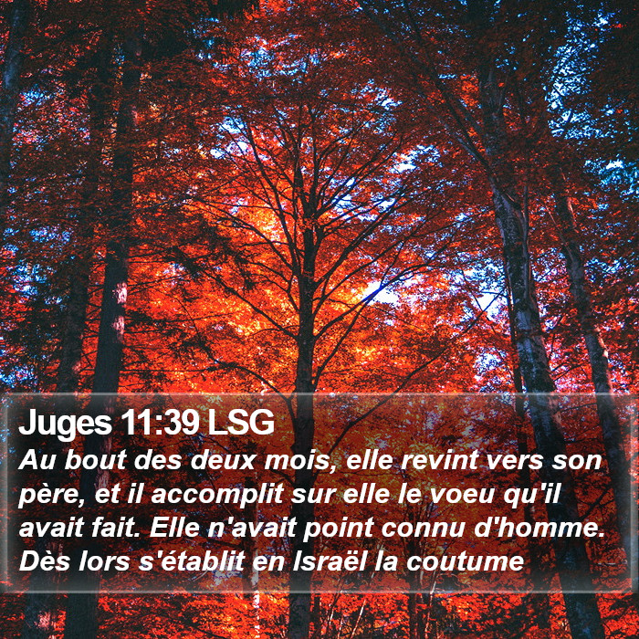 Juges 11:39 LSG Bible Study