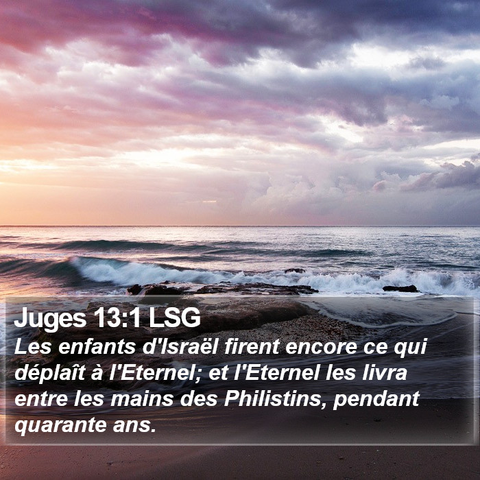 Juges 13:1 LSG Bible Study