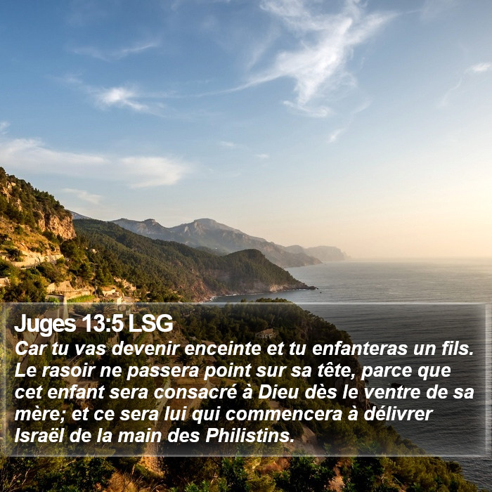 Juges 13:5 LSG Bible Study