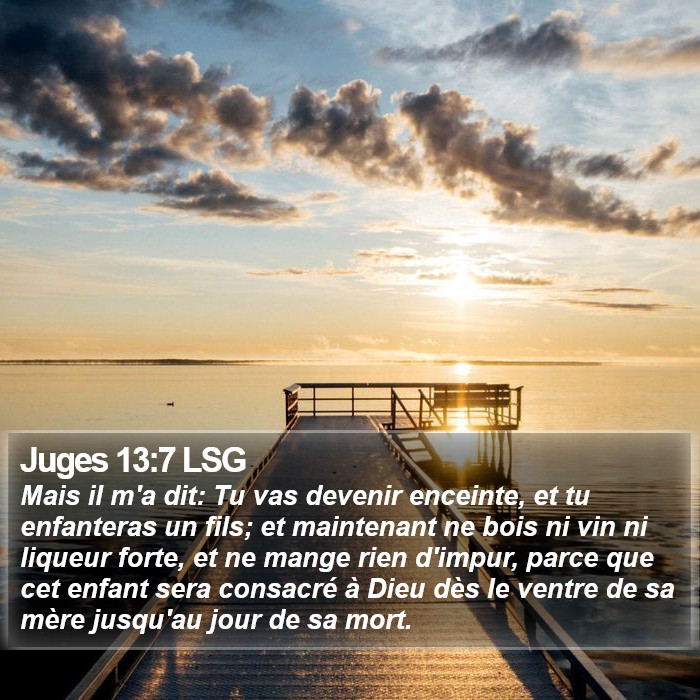 Juges 13:7 LSG Bible Study