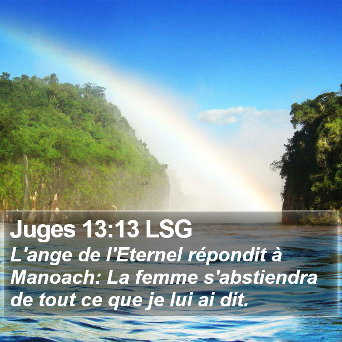 Juges 13:13 LSG Bible Study