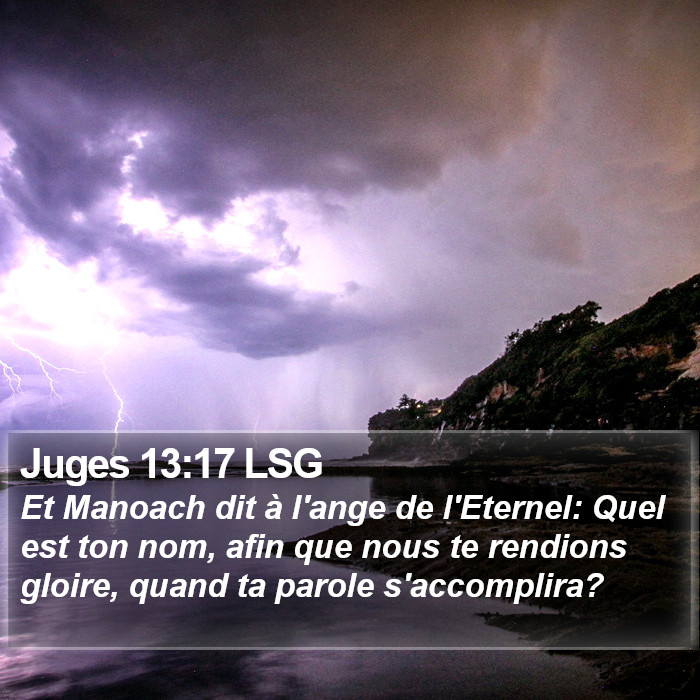 Juges 13:17 LSG Bible Study