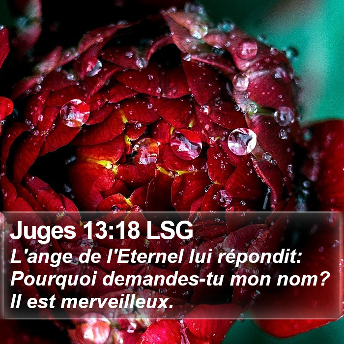 Juges 13:18 LSG Bible Study