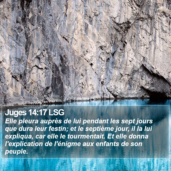Juges 14:17 LSG Bible Study