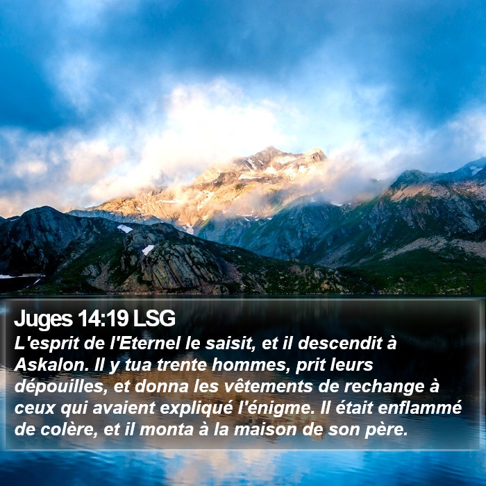 Juges 14:19 LSG Bible Study