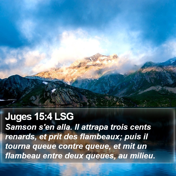 Juges 15:4 LSG Bible Study